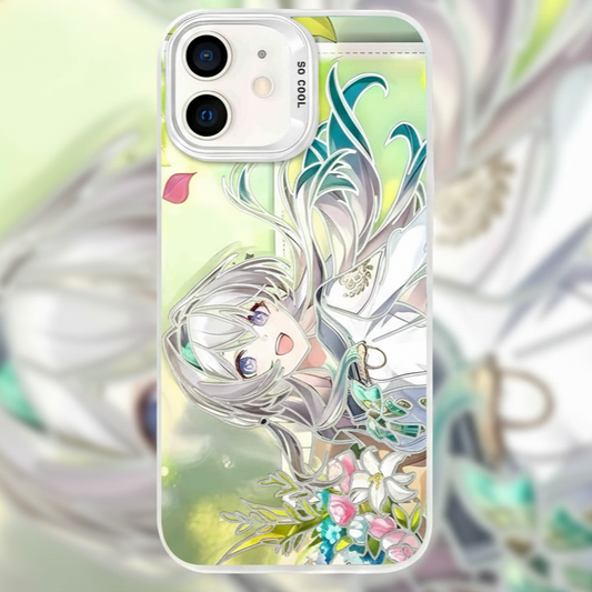 Floral Girl - Anime phone cases